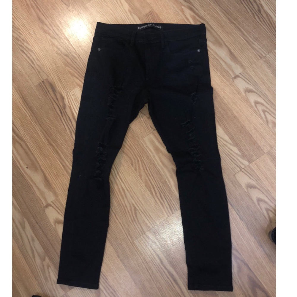 Express ripped jeans